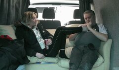 Chelsea's Foot Worship In The Camper Van