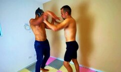 Fight 2 mans, part 1, Gender Battle: Pantera Negra and Slave Scofild! - FULL HD