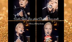 Smoker Queen Joan's gloves Dunhill Black Chain Smoke - Human Ashtray Fantasy