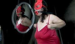 Horny drooling slut milks her tits 4k