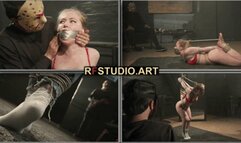 Olesya - Sensual bondage session including strappado, vibrator, and tight hogtie (FULL HD MP4)