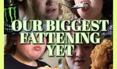 OUR BIGGEST FATTENING YET ???? (mutual gaining all day stuffing binge!)