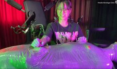 Hard mummification gloves hand job