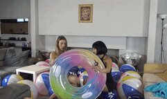 One hour pool toys popping second round