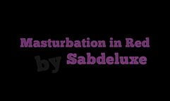 Masturbating in Red
