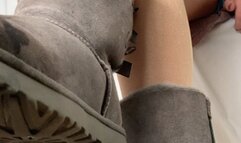 A POV and underglass View on Ugg Boots and Nylons - For Shoefetish and Bootfetish - HD