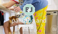 Painting and bib