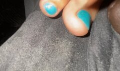 Her long toes grip it before work