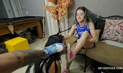 DEEP FEET DESTRYED - 4TENNIS - VOL #599 - TOP GIRL RENATA GAUDI and LIVIA - CLIP 02