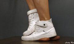 Suffer Beneath My White Sneakers Before Pleasure - close view 1 (1080HD)