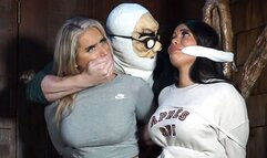 Mya & Brook in: Posing as Rent-a-Cleaners Got Them Rumbled Fast! Now, They're Struggling Against the Clock - Bound & Gagged Captives of LoveLake Cabin! (HD)