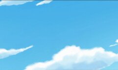 Busty hentai maid gives a lusty blowjob to her master