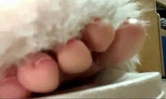 The space between My toes and my slippers