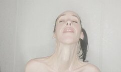 Neck Stretches vol 4 - ALL WET! Wet Hair, Wet and Shiny Neck