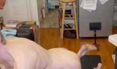 Donating a Sample after an Oil Self-Massage and Ab Stretch