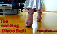 The wankng Disco Ball! - Episode 1 - starring: KiKi Heely - Part 1 - FHD - High Heels Walking Toe Wiggling Spreading Bouncing Giantess Red polished Toe Nails Silver Catsuit - 1080p - MP4