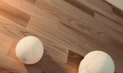 Some balloon play with balloon popping