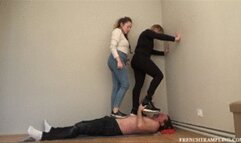 2275 Socks trampling with Lysa and Noemie