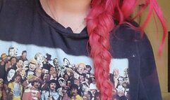 Mouth exploration, very dirty and yellow teeth and tongue - first cigarette of the day