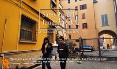Samy casual lunch break colleagues demolition