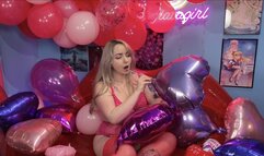 Valentines Mylar Balloon Inflation