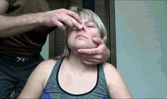 play with her nose 7NPn