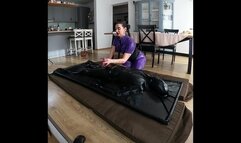 Goddess Christine and Faith - VACUUMBED - EPIC handjob and CBT part 1 gopromax