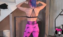 Pink Pump - Goddess Works Out and Shoves her sweaty feet in YOUR face
