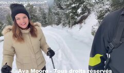 Ava Moore - Teaser - Une randonnée en raquette se transforme en baise exhib à la neige [Flokossama]