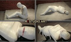 Patty in Total Microfoam Mummification Part 2 - More Secure Fixation to the Bench in the Dungeon (UHD 4K MP4)