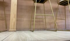 STINKY FOOT AIRING AT BAKERY FROM MY OLD SNEAKERS