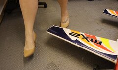 High heels crush radio controlled aeroplane