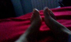 I caress my feet, look at my beautiful feet