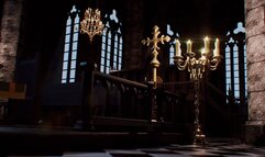 Futanari nun ass fucks new iniatiate and overfills her with cum