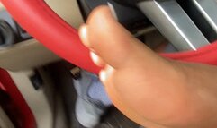 Wm parking lot Footjob cumshot