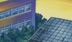 Hentai lesbian schoolgirls lick pussy while ugly bastard watches