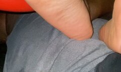 College bae Footjob foot fetish