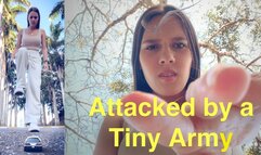 Attacked by a Tiny Army (Latina Giantess Andrea) 720