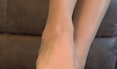 Nylon Feet Tease You