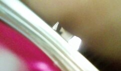 Tiny Human on Giantess Can POV 1080