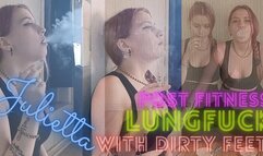 Post Fitness Lungfuck With Dirty Feet