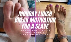 Monday Lunch Break Motivation for a Slave: Cleaning Dirty Feet