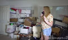 Snow Spanks Reyna In Costume Room