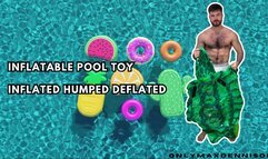 Inflatable pool toy inflatable hump & deflate