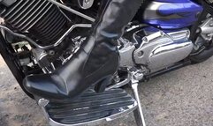 Motorcycle makes her hot!