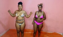 Oil Wrestling Nisha vs Mercy