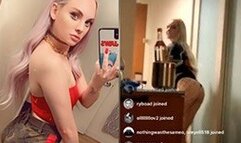 CourtneyySmoke Flashes her Ass to Evan TwitchCon