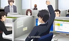 Cute anime girl gets cum in wet pussy