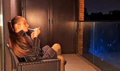 City Lights and Seductive Delights, A Sensuous Smoke on the Balcony ;) Muaa xx