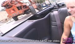 Hot Blonde Naked In Tampa Traffic